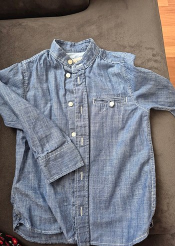 Erkek Çocuk Kot Gömlek uzun Kollu - Görsel 3