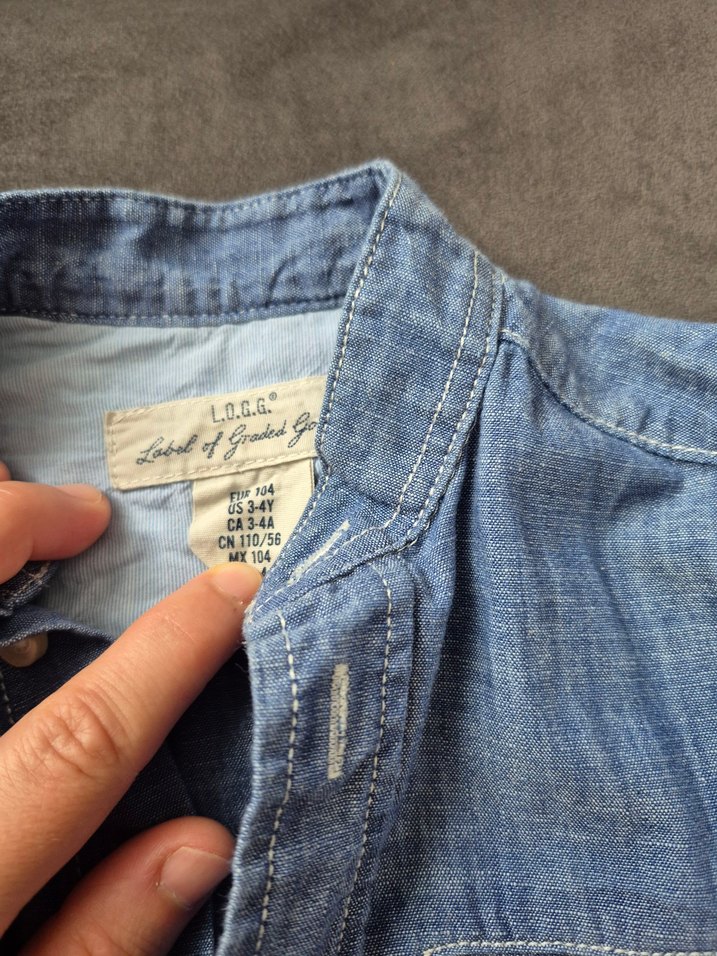 Erkek Çocuk Kot Gömlek uzun Kollu - Görsel 2