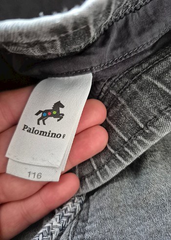 Erkek Çocuk Gri Denim Dar Kesim Pantolon - Görsel 2