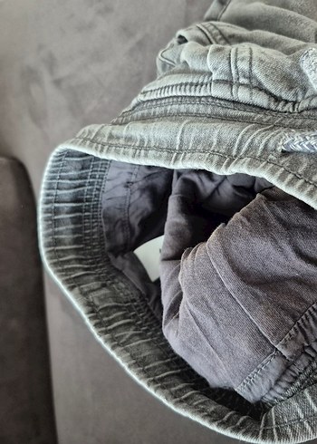 Erkek Çocuk Gri Denim Dar Kesim Pantolon - Görsel 3