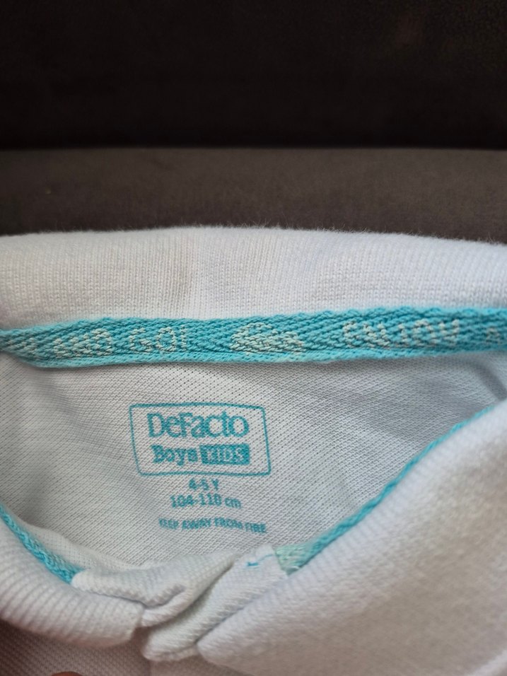 Erkek Çocuk Pamuklu Kısa Kollu Polo Tişört - Görsel 2