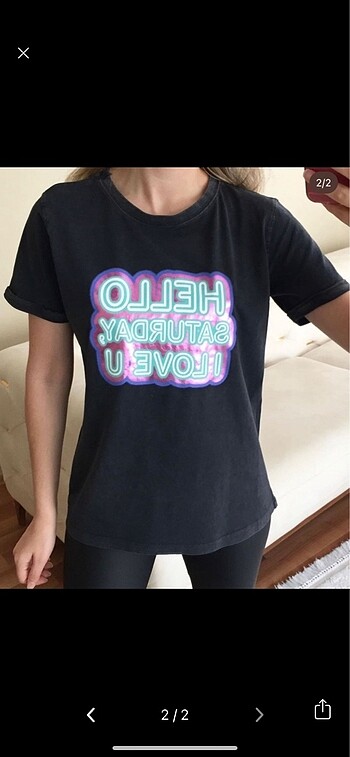 Diğer Neon baskı tshirt