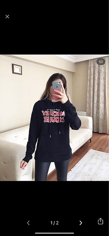 Disney Kapüşonlu Sweat