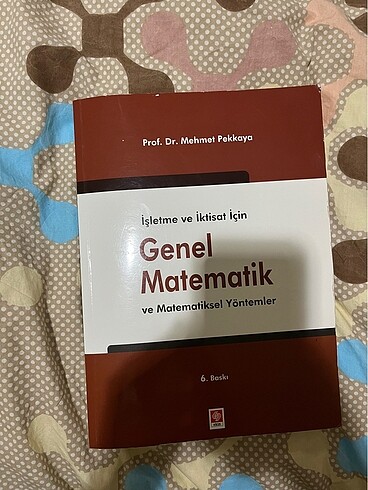 Genel matematik Mehmet pekkaya