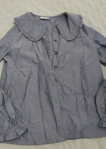 LC Waikiki indigo mavi kız çocuğu gömlek