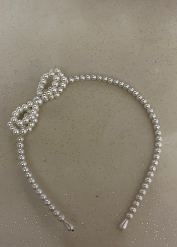 Incili Beyaz Kadın Saç Aksesuarı - Görsel 3