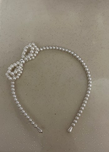 Incili Beyaz Kadın Saç Aksesuarı - Görsel 2