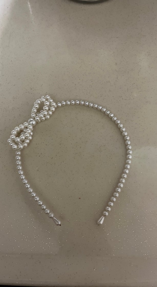 Incili Beyaz Kadın Saç Aksesuarı - Görsel 2