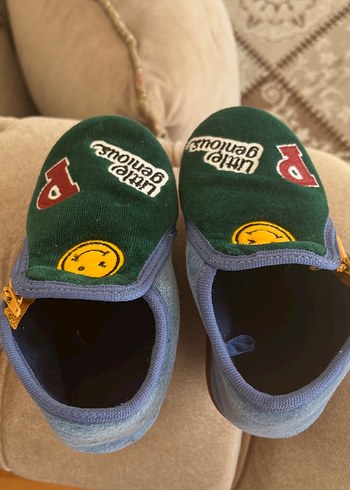 Erkek Çocuk Renkli Baskılı Sıcak Terlik - Görsel 5