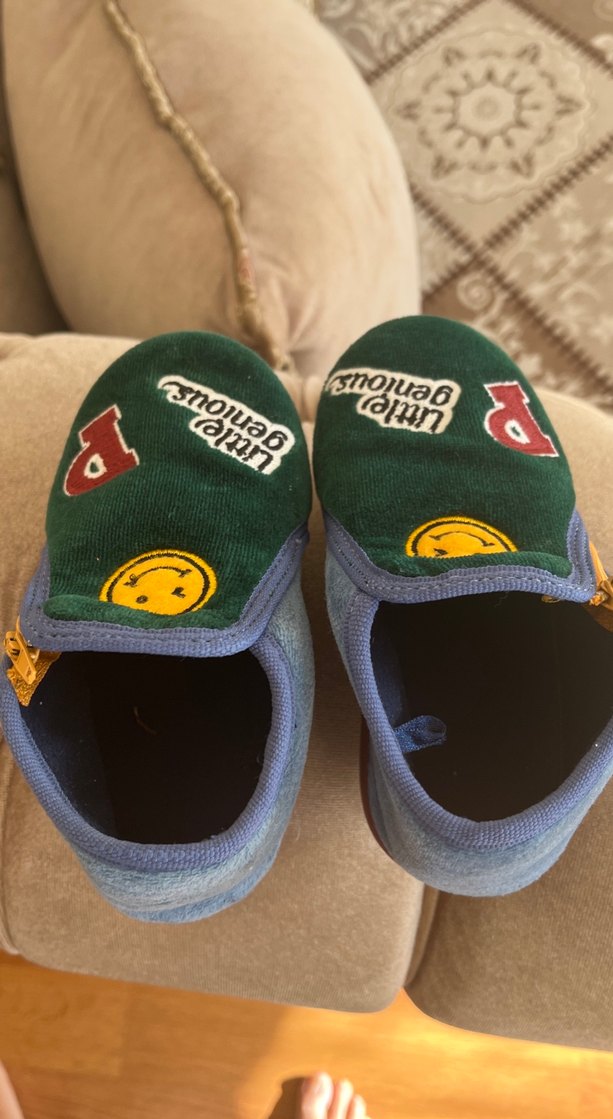 Erkek Çocuk Renkli Baskılı Sıcak Terlik - Görsel 5