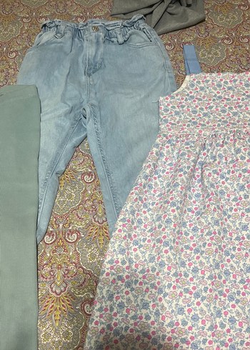 Kemerli Gri Kız Tayt - Görsel 2