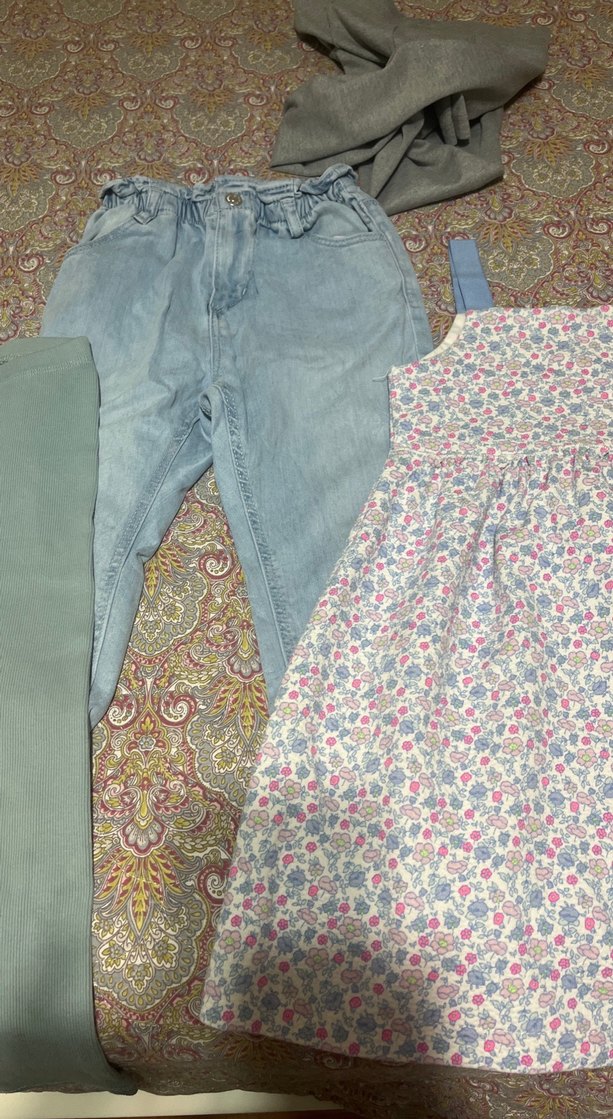 Kemerli Gri Kız Tayt - Görsel 2