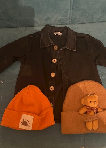 Düğmeli Kahverengi Çocuk Ceket - Görsel 2