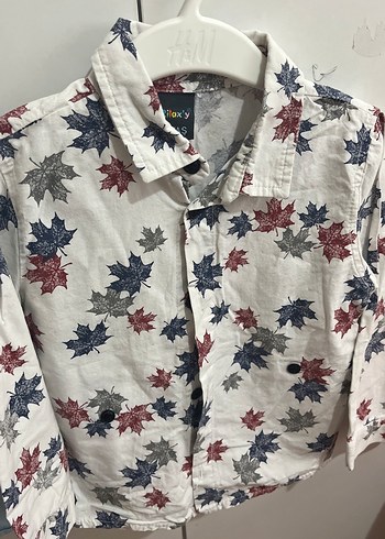 Mavi Düğmeli Uzun Kollu Erkek Gömlek - Görsel 3