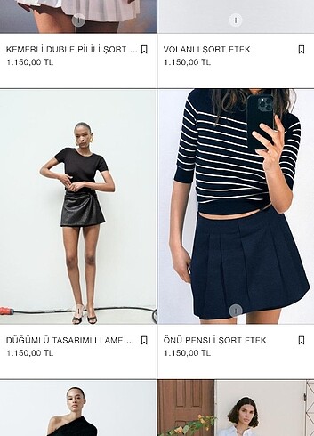 Zara ZARA ŞORT ETEK SIFIR