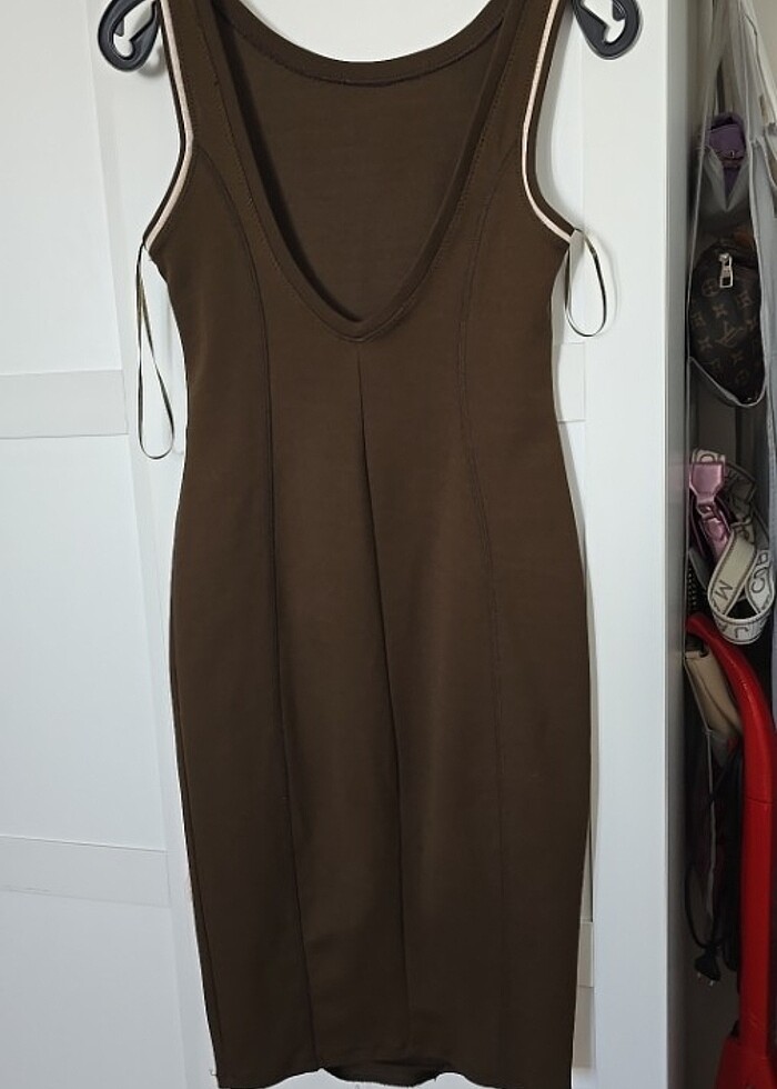 Zara likrali elbise  - Görsel 5