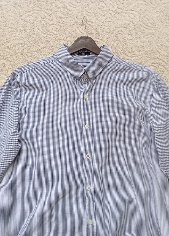 Mavi çizgili gömlek  - Görsel 3