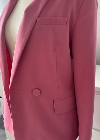 s Beden Pembe Blazer Ceket