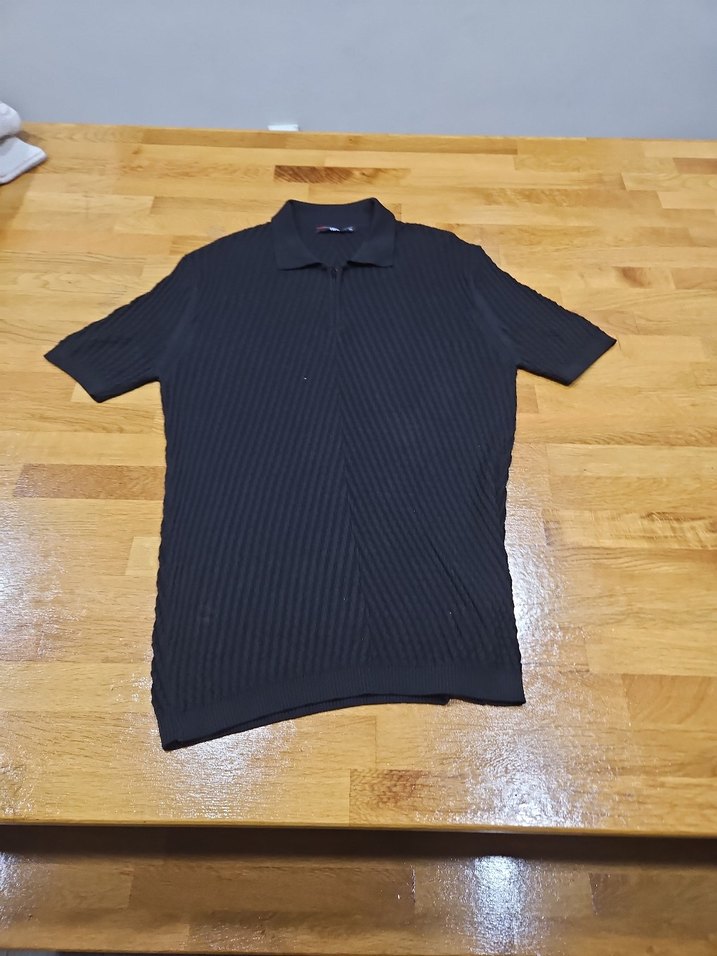 kıdaKollu Fermuarlı Gri Polo Tişört - Görsel 2