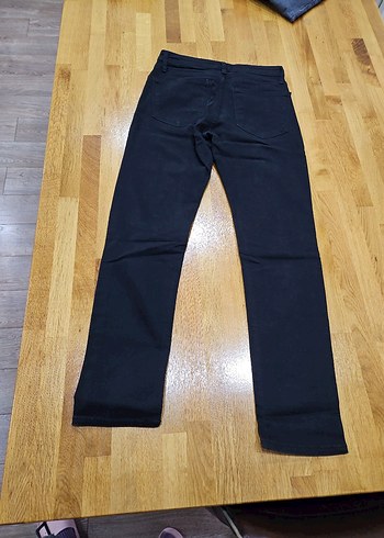 Erkek Siyah  Slim Fit Denim Jean - Görsel 3