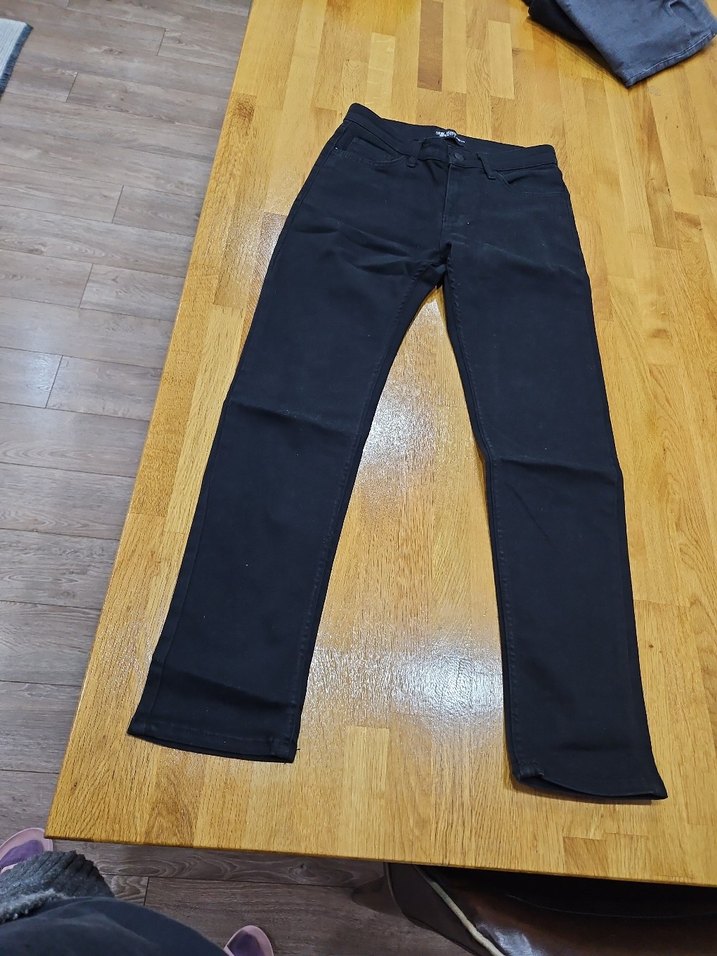 Erkek Siyah  Slim Fit Denim Jean - Görsel 4