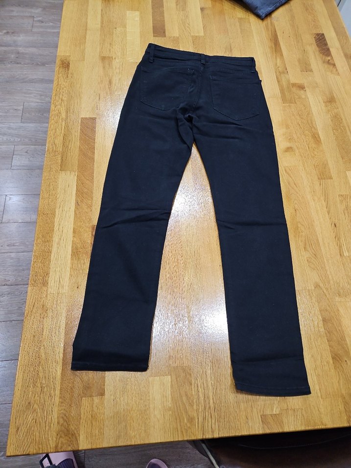 Erkek Siyah  Slim Fit Denim Jean - Görsel 3