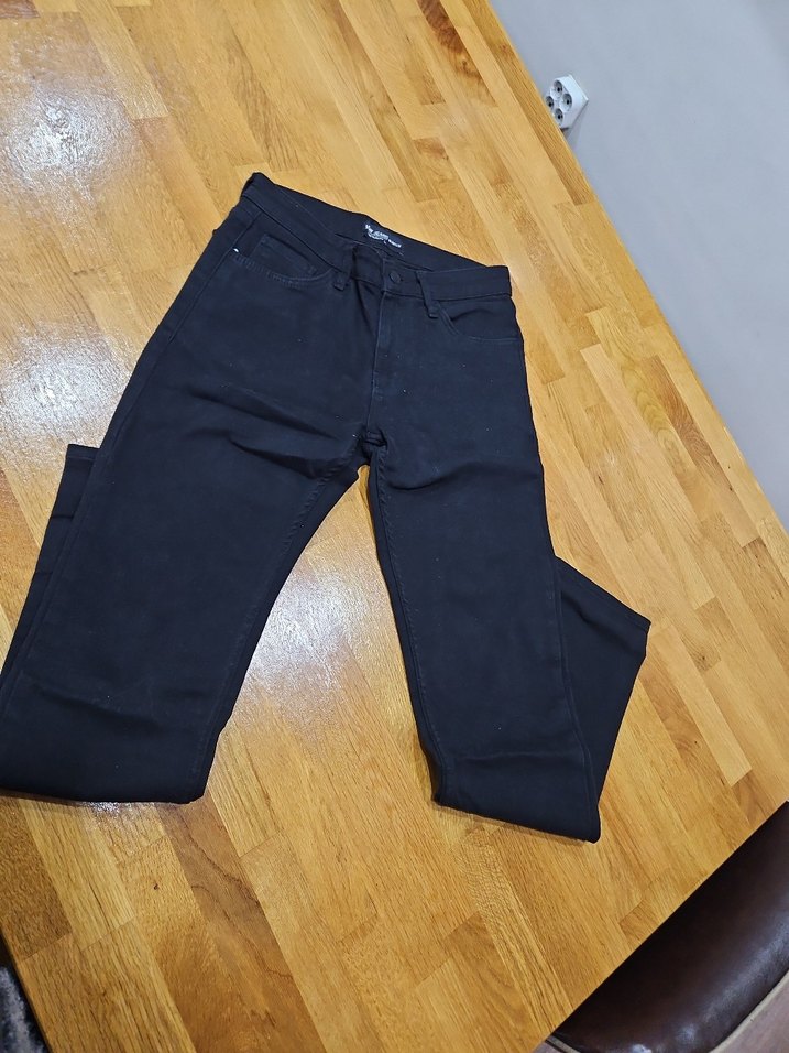 Erkek Siyah  Slim Fit Denim Jean - Görsel 2