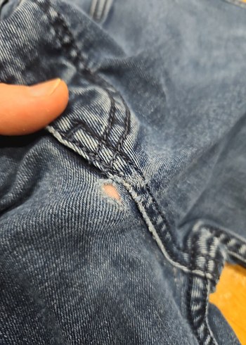 Düğmeli Lacivert Erkek Regular Fit Kot Pantolon - Görsel 3