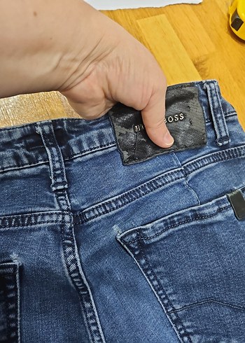 Düğmeli Lacivert Erkek Regular Fit Kot Pantolon - Görsel 5