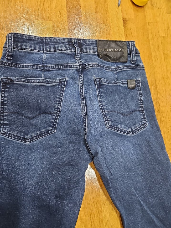 Düğmeli Lacivert Erkek Regular Fit Kot Pantolon - Görsel 2