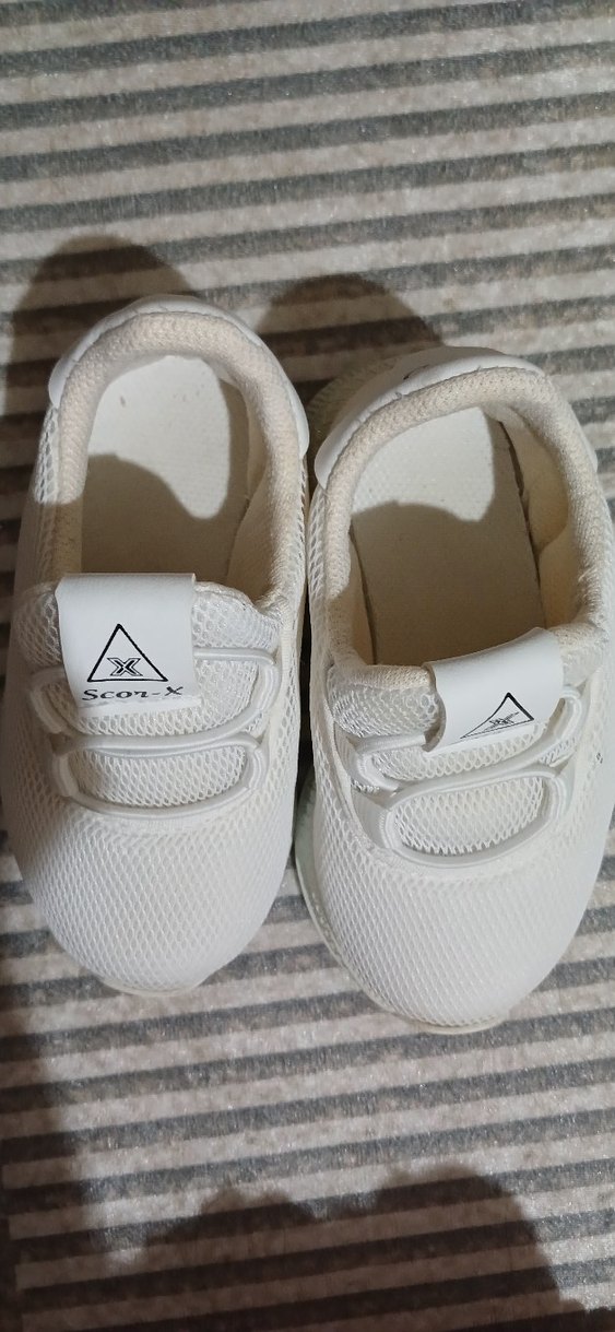 Kız Çocuk Beyaz Elastik Spor Ayakkabı - Görsel 4