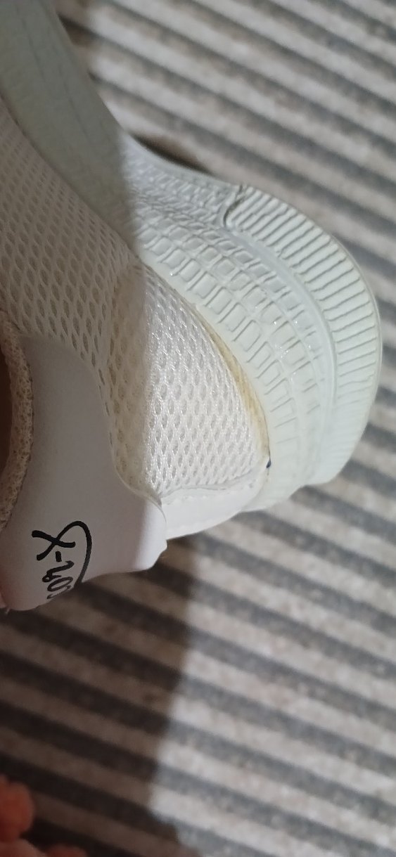 Kız Çocuk Beyaz Elastik Spor Ayakkabı - Görsel 5