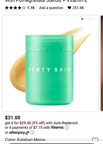 Fenty Beauty Plush Puddin Intensive Recovery Lip Mask - Görsel 7