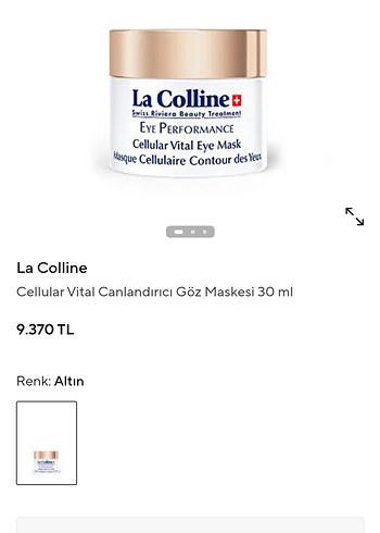 La Colline
Cellular Vital Canlandırıcı Göz Maskesi 30 ml - Görsel 7