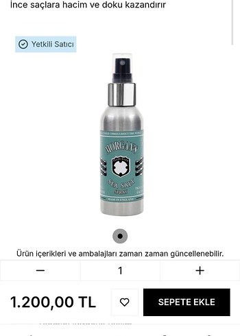 Morgan's Pomade
Sea Salt Spray Bottle Deniz Spreyi 100 ml - Görsel 6