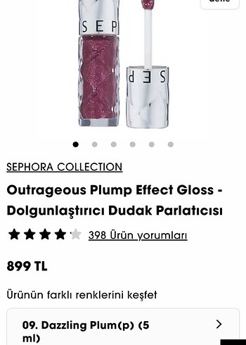 SEPHORA COLLECTION
Outrageous Plump Effect Gloss Dudak Parlatıcı - Görsel 6