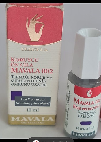  Beden Mavala 002 Base Coat - Koruyucu Ön Cila 10 ml