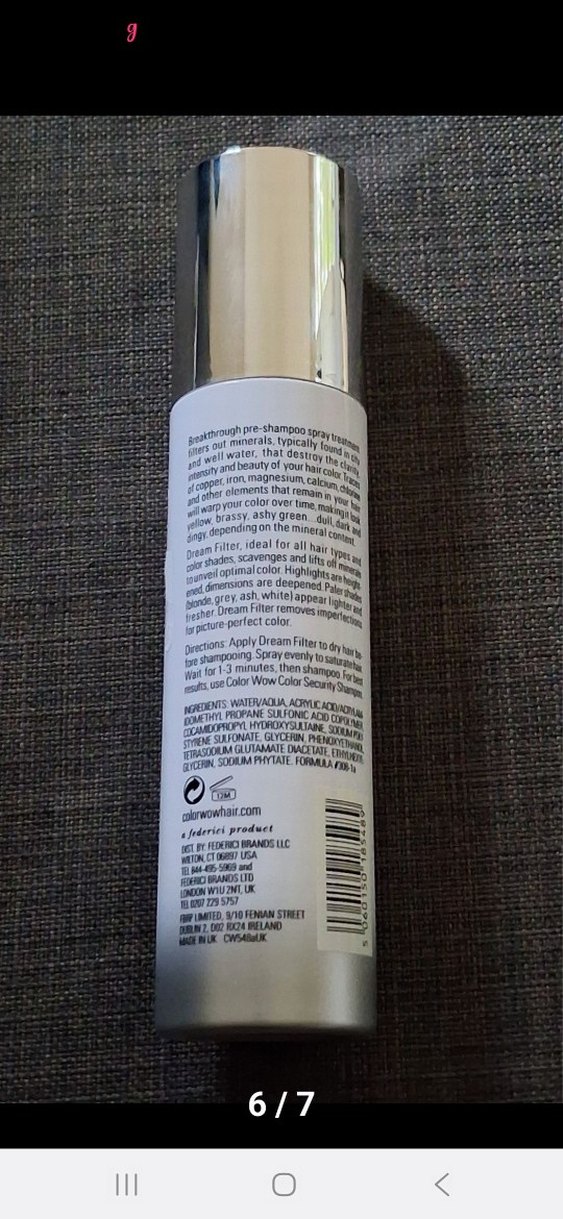 COLOR WOW  Dream Filter Pre-shampoo Mineral Remover 200 ml. - Görsel 4