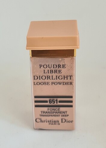 Dior Loose Matte Face Powder 651 Fonce Transparent 30 ml. Yeni k
