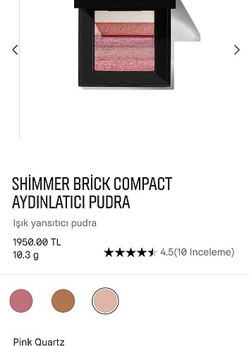  Beden Bobbi Brown Shimmer Brick Compact Nectar Aydınlatıcı Pudra