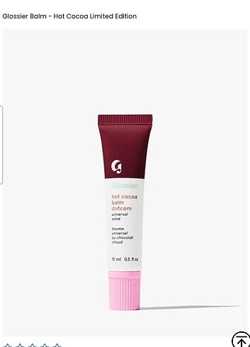 Glossier Hot Cocoa Balm Dotcom Lip Balm