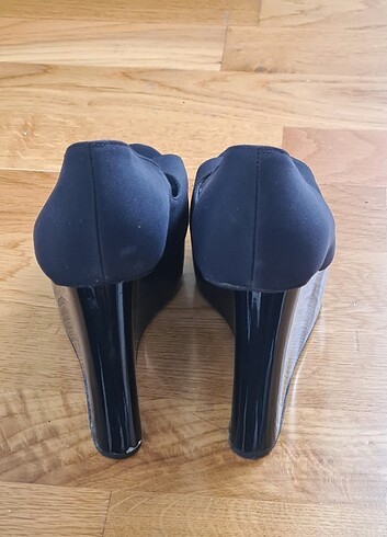 Walter Steiger Platform Taban Topuklu Ayakkabı 36 Siyah - Görsel 6