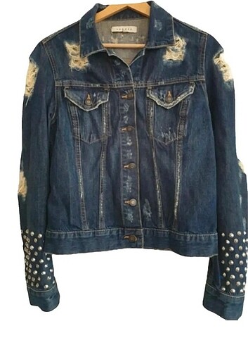 Sandro Denim Kot Ceket Size 1
