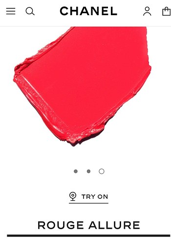 Beden kırmızı Renk Chanel Rouge Allure 172 Rebelle