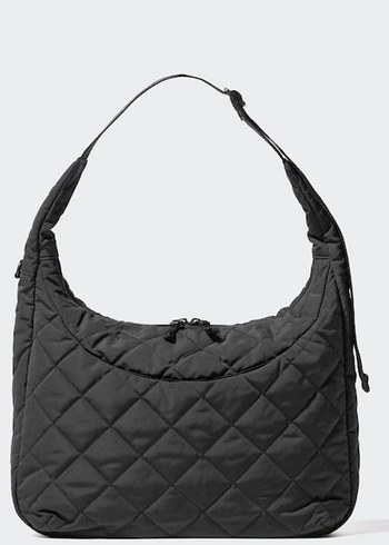 Uniqlo Quilted Puffy Shoulder Bag Siyah