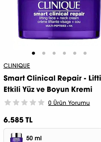 Beden Renk CLINIQUE Smart Clinical Repair Wrinkle Correcting Cream 15 ml