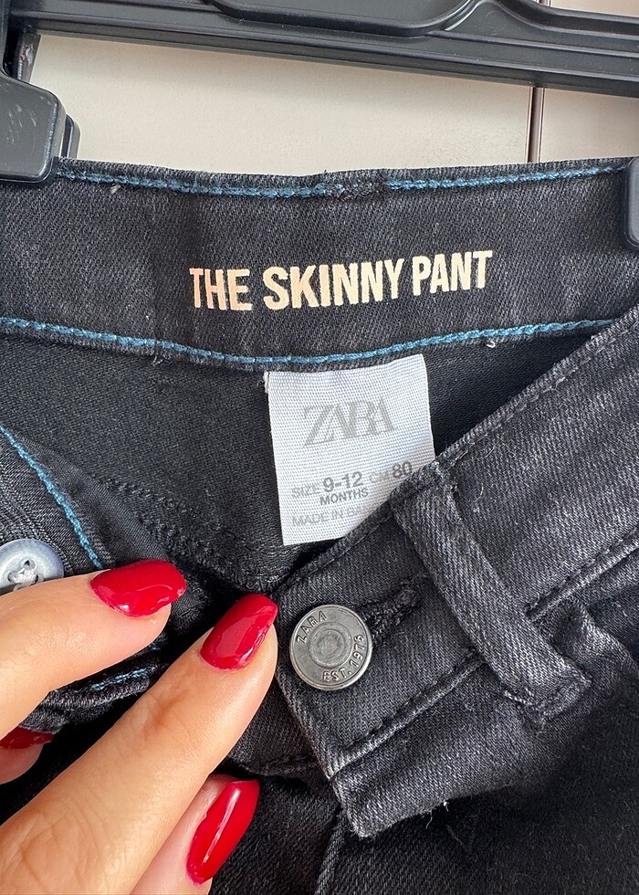 Zara siyah kot pantolon - Görsel 4