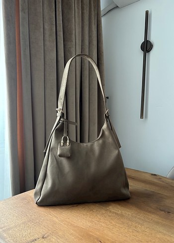 Accessorize Bej Süet Kadın Omuz Çantası