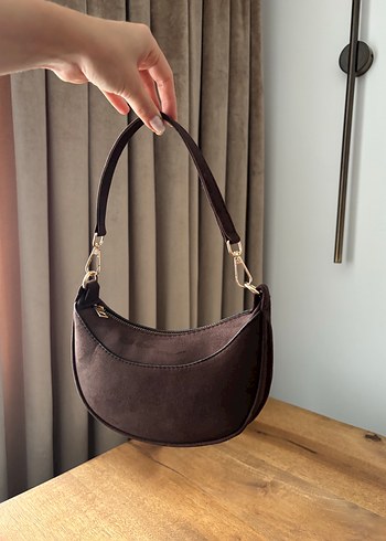 Accessorize Acı Kahve Süet Tokalı Kadın Çanta