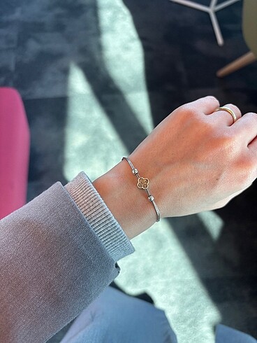 925 Ayar Gümüş VanCleef Model Bileklik
